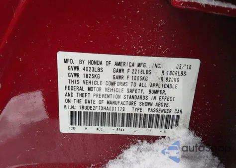 2017 Acura Ilx Premium Package/Technology Plus Package from USA, damaged, VIN 19UDE2F7XHA001179